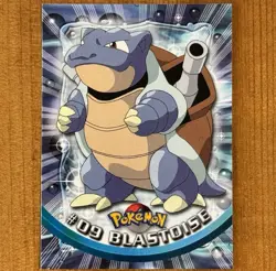 #09 Blastoise, NM, 1999 Topps Series 1, Blue Logo, Vintage Pokemon Cards - Image 1