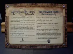 LORD OF THE RINGS LCG Card Game THE WIZARD'S QUEST Scenario (Opened, Used, VG+) - Image 5