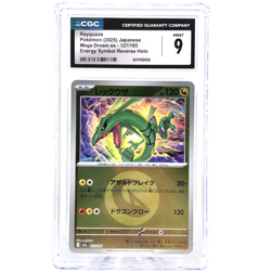 CGC 9 Pokemon Card Rayquaza 127/193 I Reverse Holo M2a Japanese Karte [9] - Image 1
