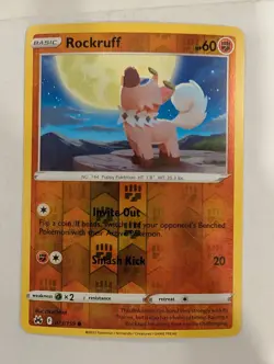 Rockruff 073/159 - Crown Zenith Reverse Pokemon Holo Foil Nice! - Image 1