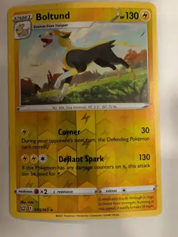 Boltund 053/163 - Battle Styles Reverse Pokemon Holo Foil Nice! - Image 1