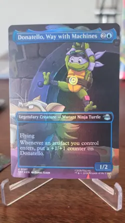Donatello Way with Machines - FOIL Showcase - Teenage Mutant Ninja Turtles - NM - Image 1