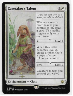 Caretaker's Talent - Bloomburrow - Magic the Gathering MTG Rare - Image 1