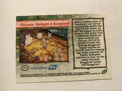Success, Sunlight & EvolutionU #11 Pokemon Topps The Movie 2000 NM - Image 2