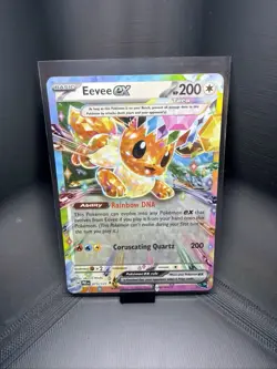 Pokemon TCG Pokemon Eevee Ex 075/131 Prismatic Evolutions Double Rare Holo - Image 1