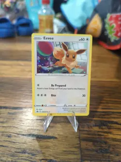 Pokemon TCG Eevee Sword & Shield Swsh212 Holo Promo - Image 1