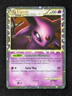 2010 Pokemon ESPEON #81/90 Undaunted Holo Ultra Rare Psychic English - Image 1