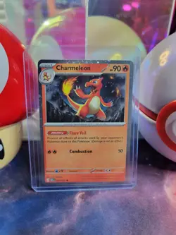Charmeleon 8/91 Pokemon TCG S&V Paldean Fates Uncommon Cosmos Holo Promo NM - Image 1