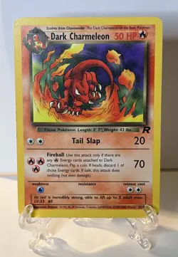 Dark Charmeleon Uncommon Unlimited Team Rocket 32/82 HP Pokemon TCG - Image 1