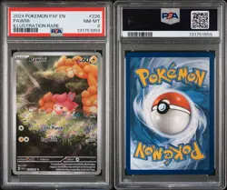 2024 POKEMON PAF EN-PALDEAN FATES ILLUSTRATION RARE #226 PAWMI PSA 8 - Image 3