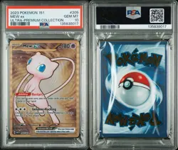 PSA 10 MEW EX 205/165 GOLD METAL 151 ULTRA PREMIUM COLLECTION POKEMON - Image 3