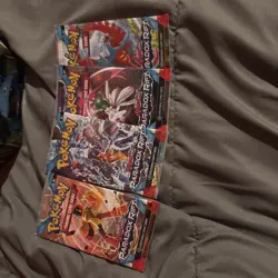 Pokemon Scarlet And Violet Paradox Rift X4 Sealed Packs All Pack Art - Image 1