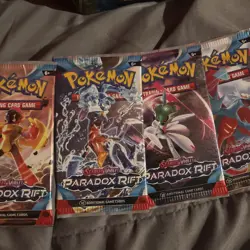 Pokemon Scarlet And Violet Paradox Rift X4 Sealed Packs All Pack Art - Image 4