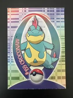 2001 Topps Pokemon Johto Series 1 - STICKER - CROCONAW #159 (8 of 62) LP Vintage - Image 1