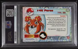 1999 Topps Pokemon TV Paras #46 Foil PSA 9 - Image 2