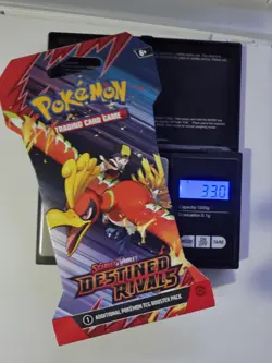 Pokemon Very HEAVY!! (33.0gs!) Destined Rivals Sleeved Booster Pack Factory... - Image 1