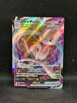 2021 Pokemon Sword & Shield Fusion Strike MEW VMAX 114/264 - Image 1