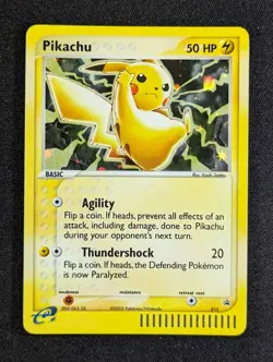 2003 Pokemon PIKACHU #012 Black Star Promos Nintendo EX Series English - Image 1