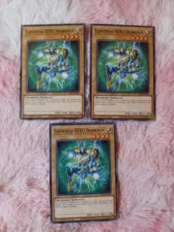 3X Yu-Gi-Oh! Elemental HERO Sparkman - STAS-EN001 - Common - 1st Edition - Image 1