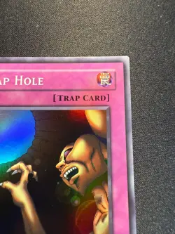Yu-Gi-Oh Trap Hole LOB-058 1st Edition Super Rare Asian English - Image 4