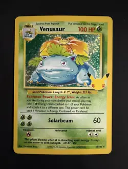 Venusaur 15/102 Celebrations - Classic Collection Holo Rare Pokemon Card - Image 1