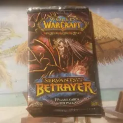 Upper Deck World of Warcraft TCG Servants of the Betrayer Booster Pack 19 Cards - Image 1
