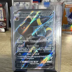 Pokemon Umbreon GX Full Art Ultra Rare Holo SM Base Set 142/149 200HP Card - Image 1