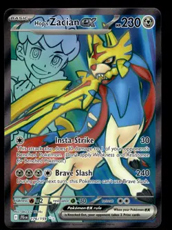 Hop's Zacian ex 176/159 Ultra Rare Journey Together Pokemon Card - Image 1