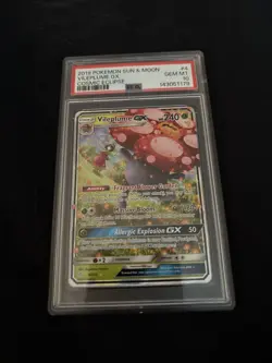 Pokemon Vileplume GX Cosmic Eclipse Holo Ultra Rare Card 4/236 PSA 10 POP 310 - Image 2