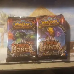 Upper Deck World of Warcraft TCG Fields of Honor Booster Packs 2x19 Cards - Image 1