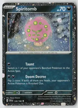 Spiritomb - (Cosmos Holo) 129/198 - Miscellaneous Cards & Products Holo - PTCG - Image 1