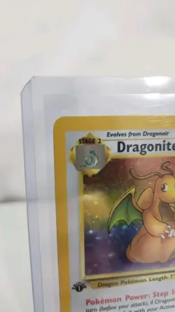 Pokemon TCG Dragonite 1st Edition Holo Fossil 4/62 Pokemon Card Excellent - Image 2