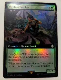 Tireless Tracker (Extended Art) Universes Beyond: Fallout Foil - MTG RARE - Image 1