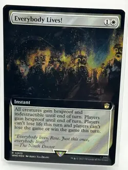 Everybody Lives! (Extended Art) (Surge Foil) Magic MTG Doctor Who (0929) NM - Image 1