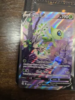 Pokemon Celebi V Full Art Holo Ultra Rare 245/264 Fusion Strike Card - Image 1