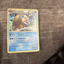 LP Mamoswine 5/102 Reverse Holo HGSS Triumphant Pokemon 2010 - Image 1