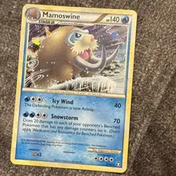 LP Mamoswine 5/102 Reverse Holo HGSS Triumphant Pokemon 2010 - Image 3