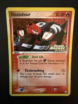 Houndour EX Team Rocket Returns #60/109 Reverse Holo Stamped 2004 Pokemon - Image 1