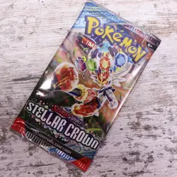 POKEMON Stellar Crown Scarlet & Violet TCG Factory Sealed Pack - Image 1