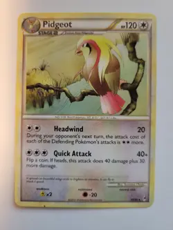 Pokemon TCG Pidgeot 30/95 Rare HS Call of Legends NM - Image 1