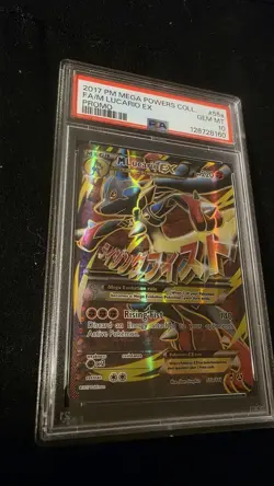 2017 POKEMON MEGA POWERS COLLECTION PROMO #55A FA/M LUCARIO EX PROMO - Image 3