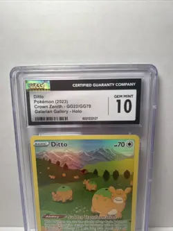 Pokemon Ditto Holo 2023 Crown Zenith Galarian Gallery GG22/GG70 CGC 10 Gem Mint - Image 2