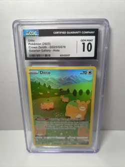 Pokemon Ditto Holo 2023 Crown Zenith Galarian Gallery GG22/GG70 CGC 10 Gem Mint - Image 3