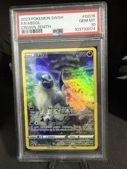 Pokemon Absol GG16/GG70 Crown Zenith Galarian Gallery Full Art Holo PSA 10 - Image 5