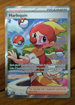 Harlequin 163/086 Pokemon White Flare Full Art Ultra Rare NM - Image 1