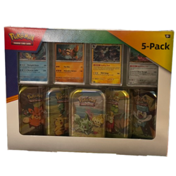 🔥 Pokemon TCG Paldea Friends Mini Tin 5-Pack Box Set | Sealed | 10 Packs - Image 1