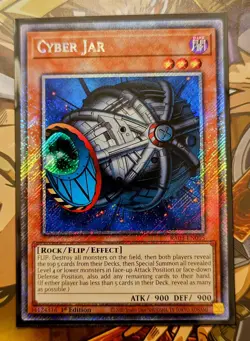 Cyber Jar (Platinum Secret Rare) - RA03-EN095 - Yu-Gi-Oh TCG - Image 1