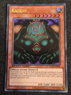 Yu-Gi-Oh Kazejin SGX2-END08 Secret Rare 1st Edition - Image 1