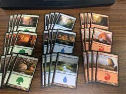 MTG Avacyn Restored Basic Land Playset, 4x Of Each Art (60 Total Cards) - Image 1