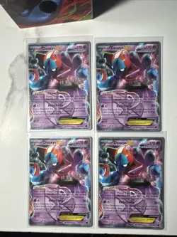 LOT OF (4X) Deoxys EX 53/116 World Championships 2014 UR POKEMON Card HP-LP - Image 1